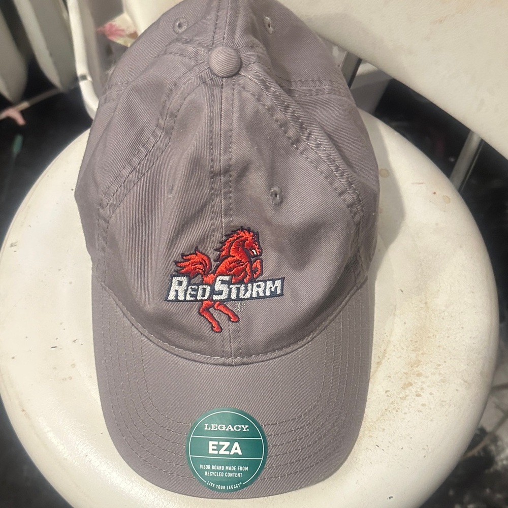 Legacy Gray Cap with Red Logo - Picture 1 of 4